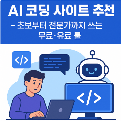 AI 코딩 사이트 추천 - 초보부터 전문가까지 쓰는 무료·유료 툴