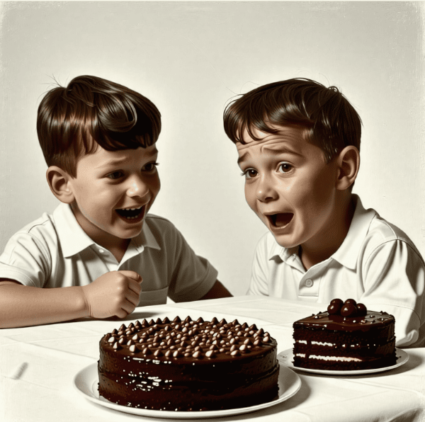 아이둘의 식탁위의 모습 영양 불균형을 표현한 사진