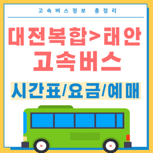 대전복합에서 태안 고속버스 시간표 썸네일