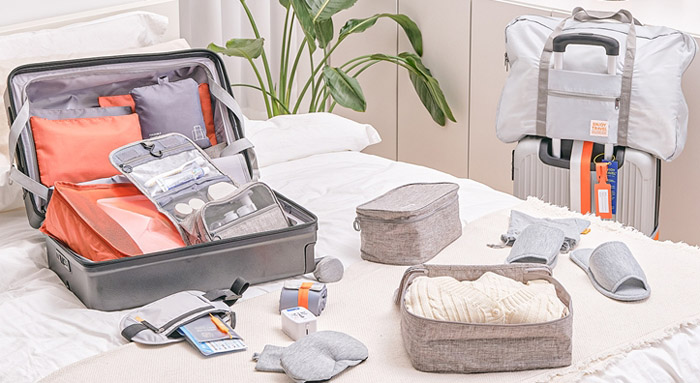 다이소 여행용품 캐리어 정리 파우치