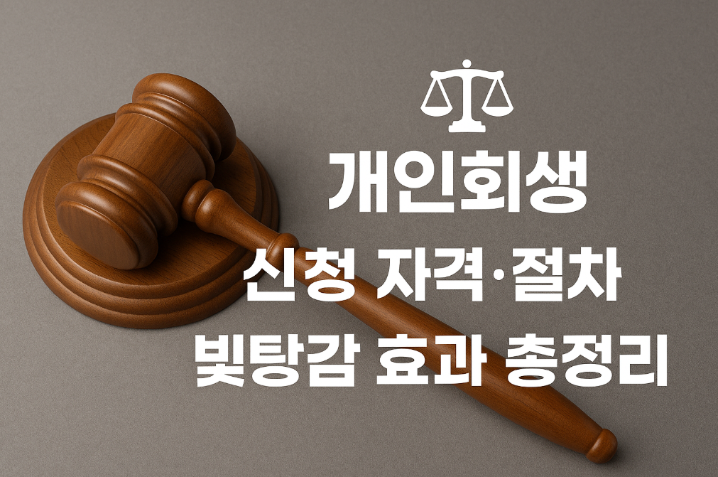 개인회생 신청 자격&middot;절차&middot;빚탕감 효과 총정리