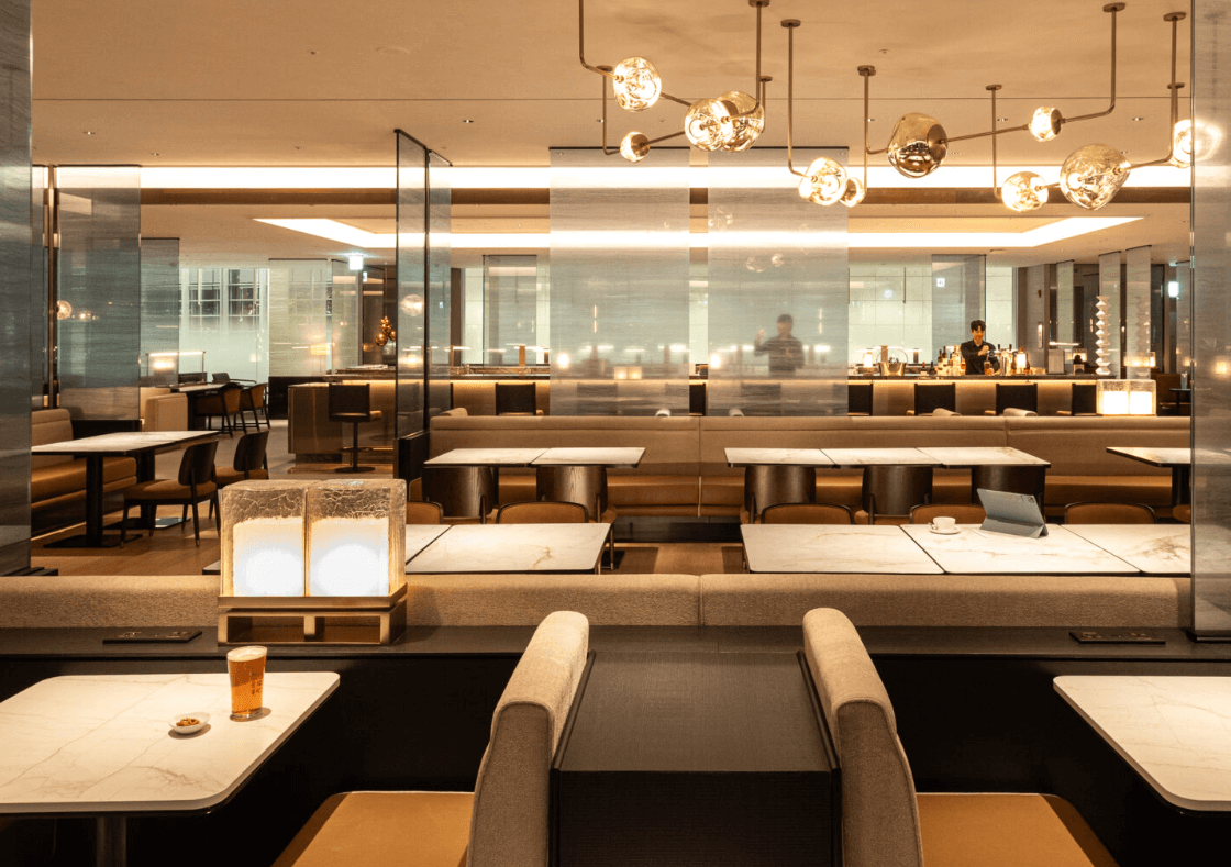 인천공항 T2 대한항공 라운지 오픈! 라면 라이브러리