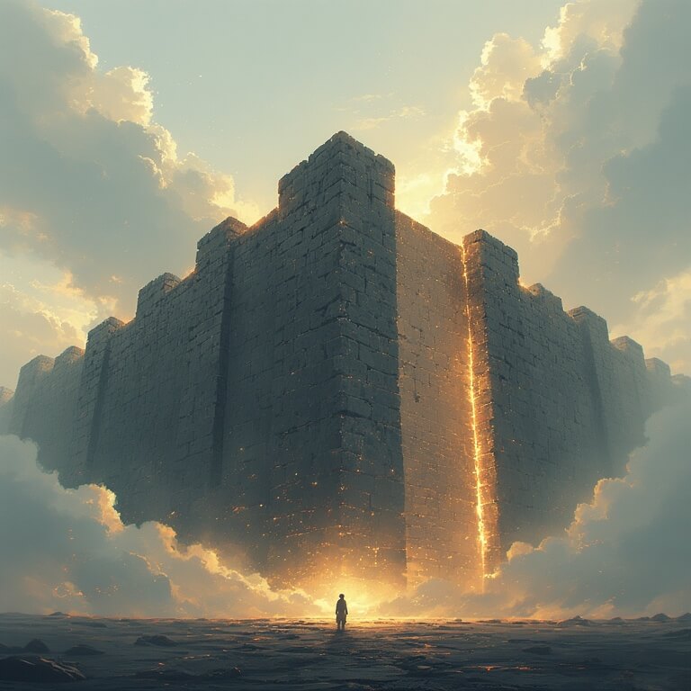 거대한 벽 일러스트