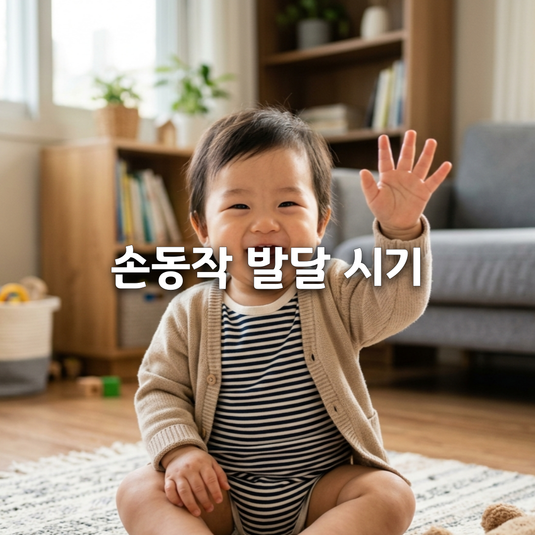 아기 박수&middot;빠이빠이는 언제부터 따라 하기 시작 시기 총정리