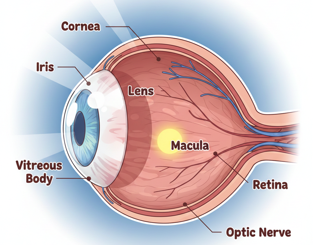 눈의 해부학 이미지