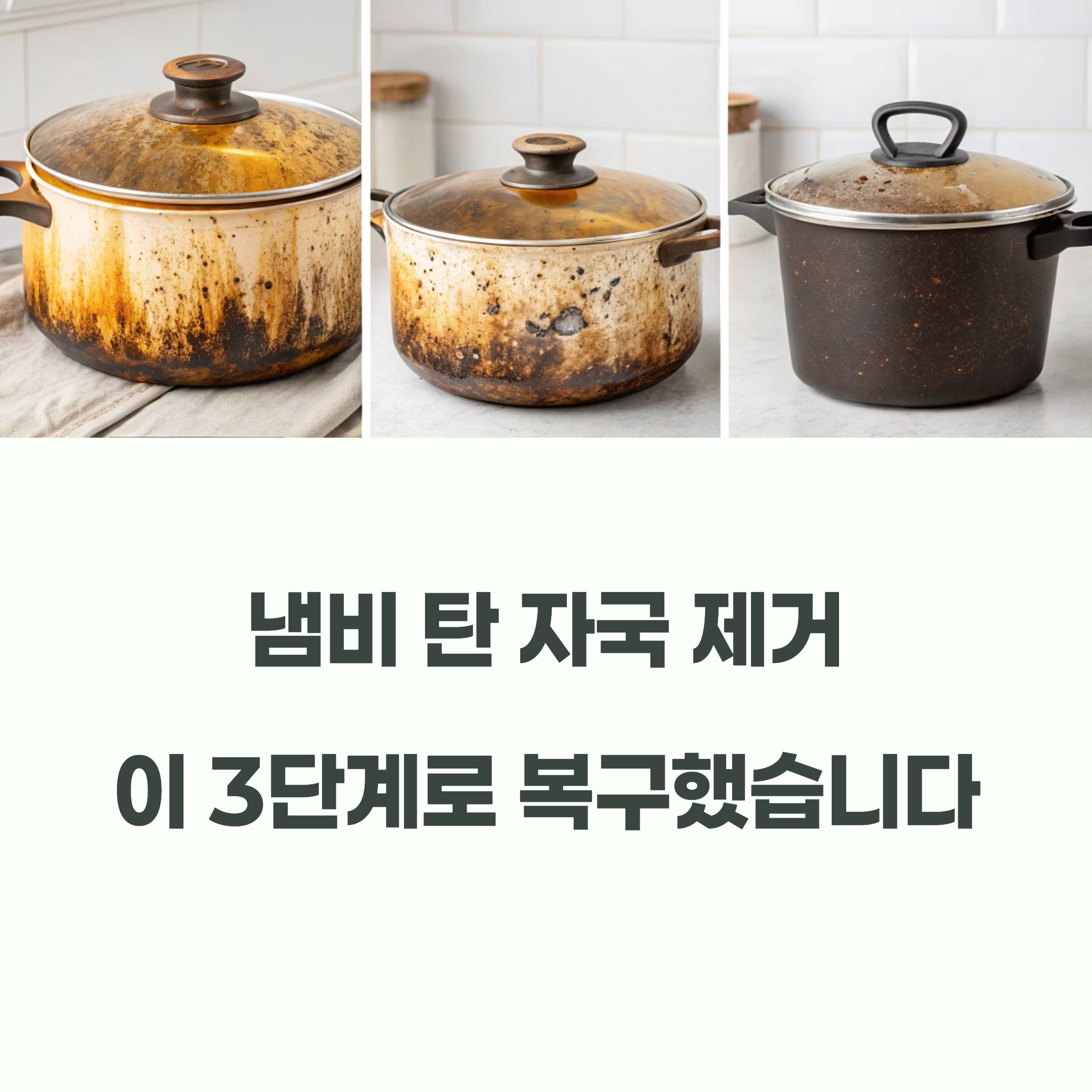 냄비 탄 자국 제거