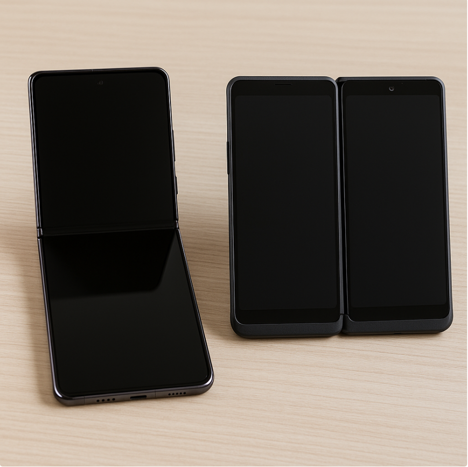 폴더블폰 vs 듀얼스크린 스마트폰