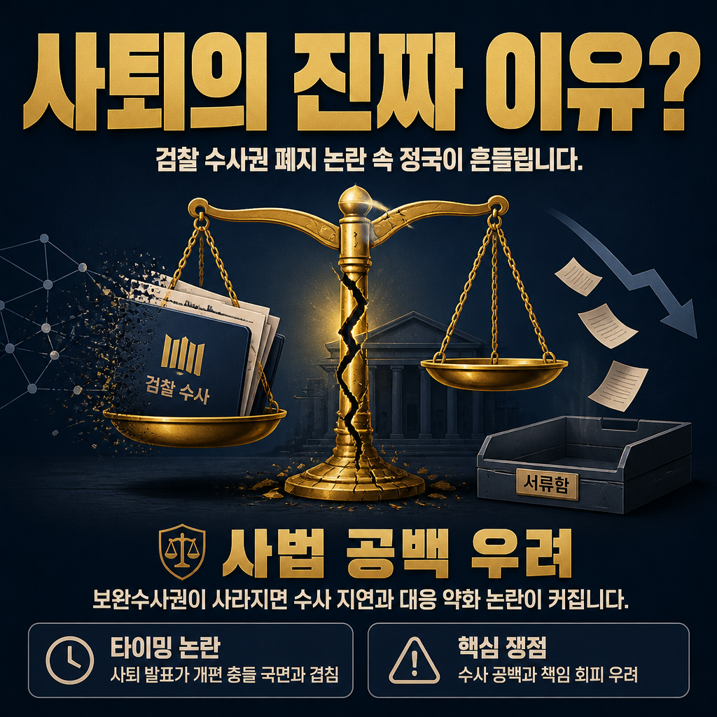 사퇴의 진짜 이유?