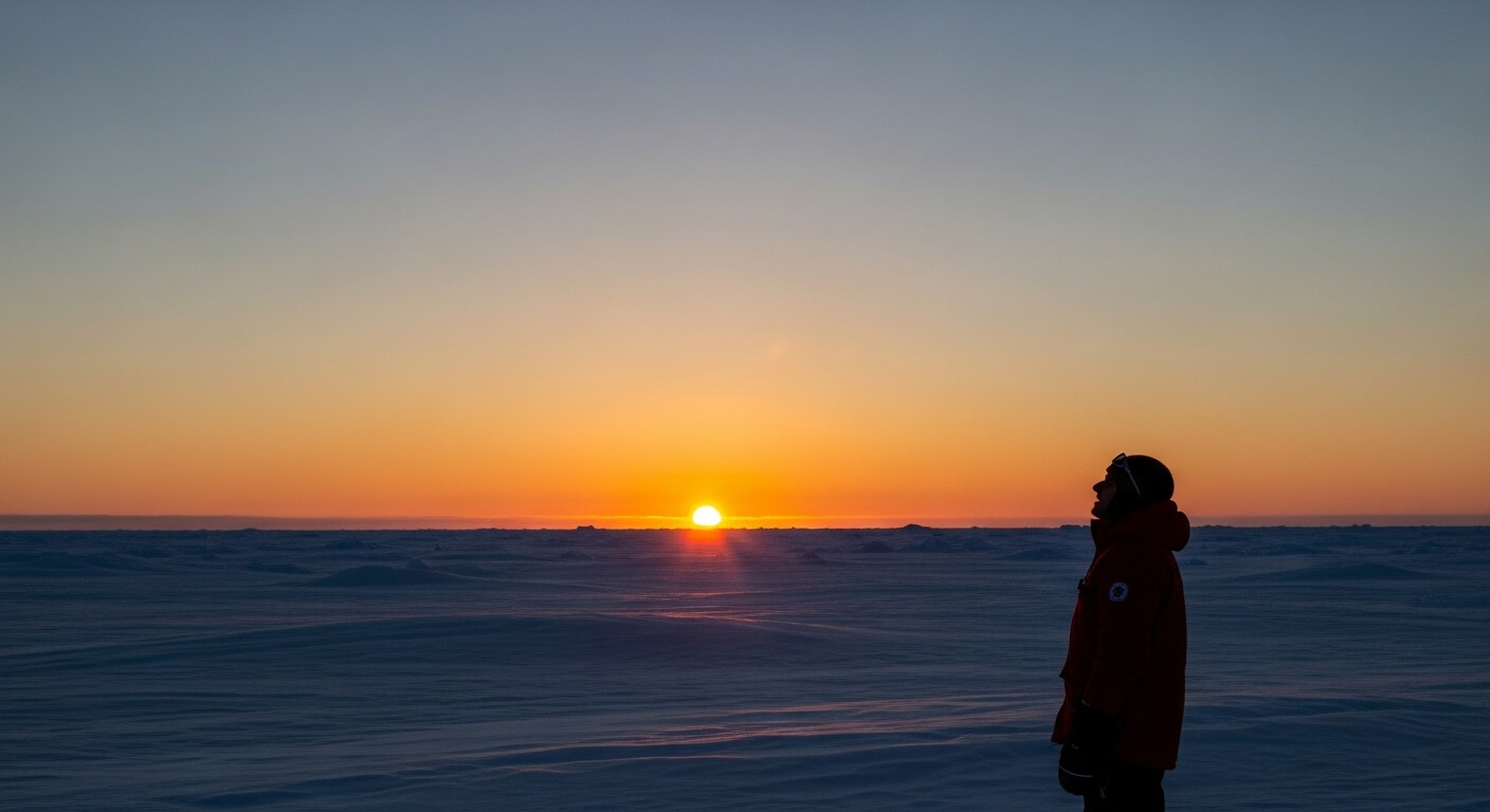 남극에서 느낀 해 뜨는 날의 감동의 순간 관련 사진