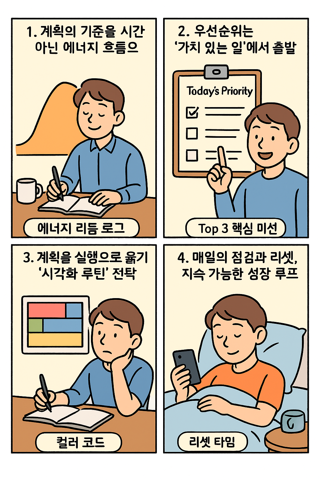 생산성을 극대화하는 스마트한 하루 계획 수립 실천 전략