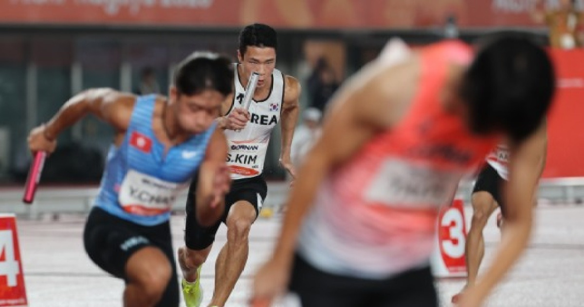 남자 400M 계주 동메달