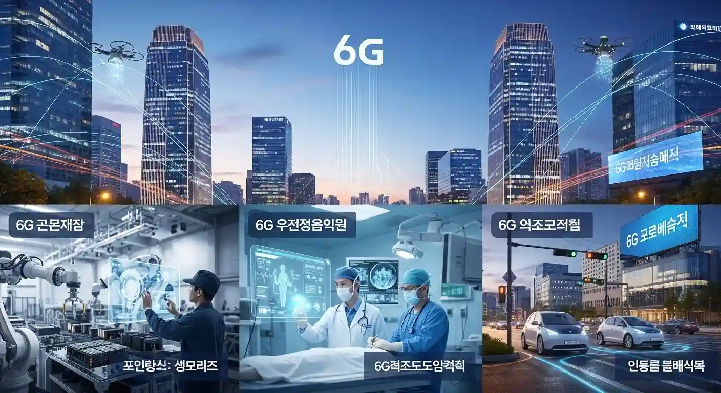 <img src="6g_network_customized_for_industrial_applications.webp" alt="6G 네트워크가 산업별 맞춤 전략으로 적용된 장면을 표현한 이미지 입니다">