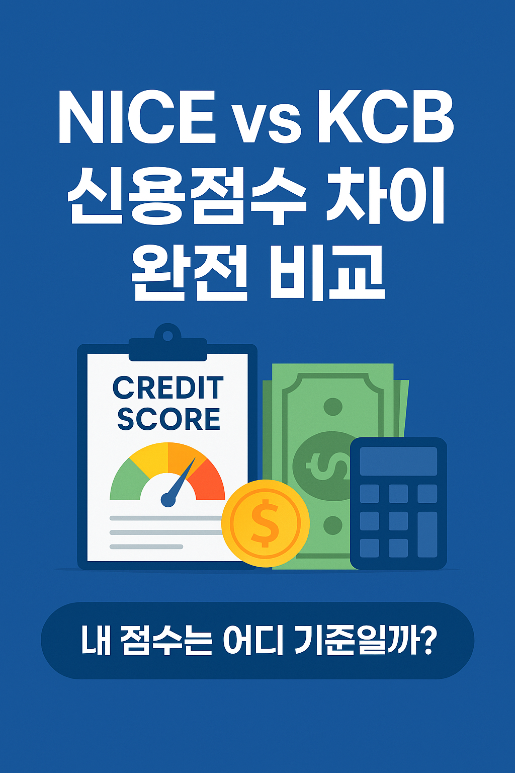 NICE vs KCB 신용점수 차이 총정리 ❘ 왜 점수가 다를까? (2026 최신)