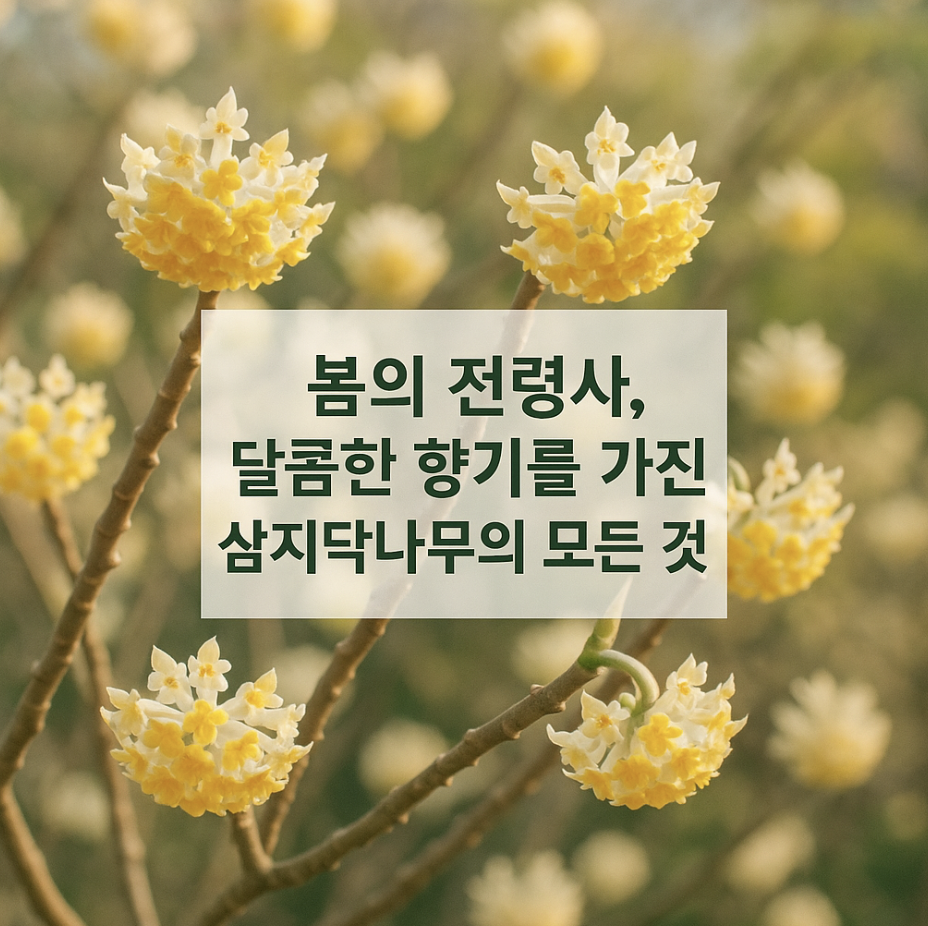 봄의 전령사, 달콤한 향기를 가진 삼지닥나무의 모든 것