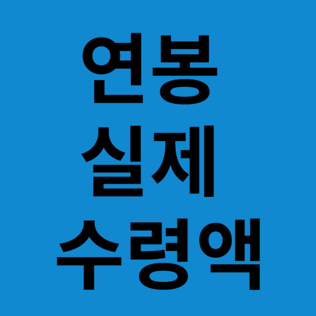 연봉실제수령액 이라고 써있는 이미지