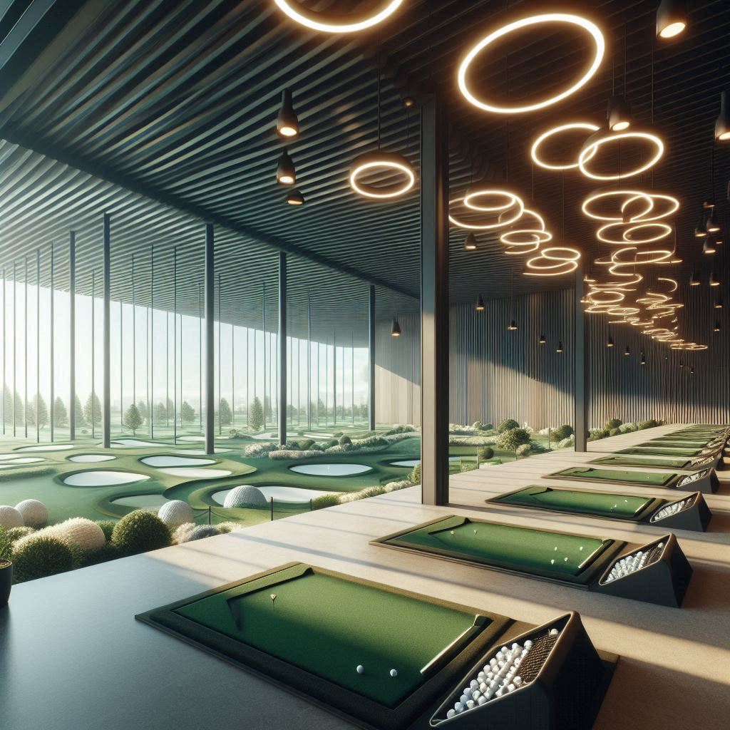 실내골프연습장 배경