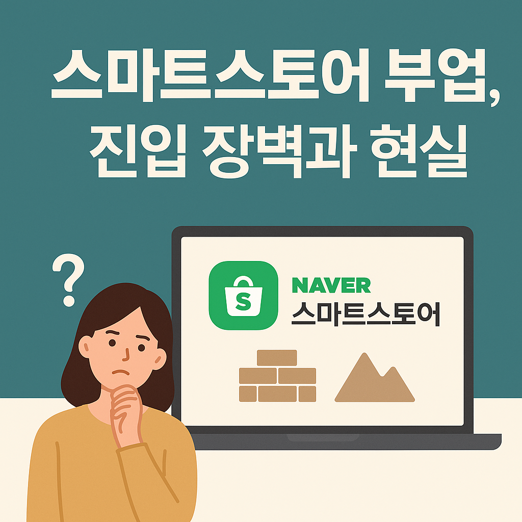 스마트스토어 부업, 진입 장벽과 현실