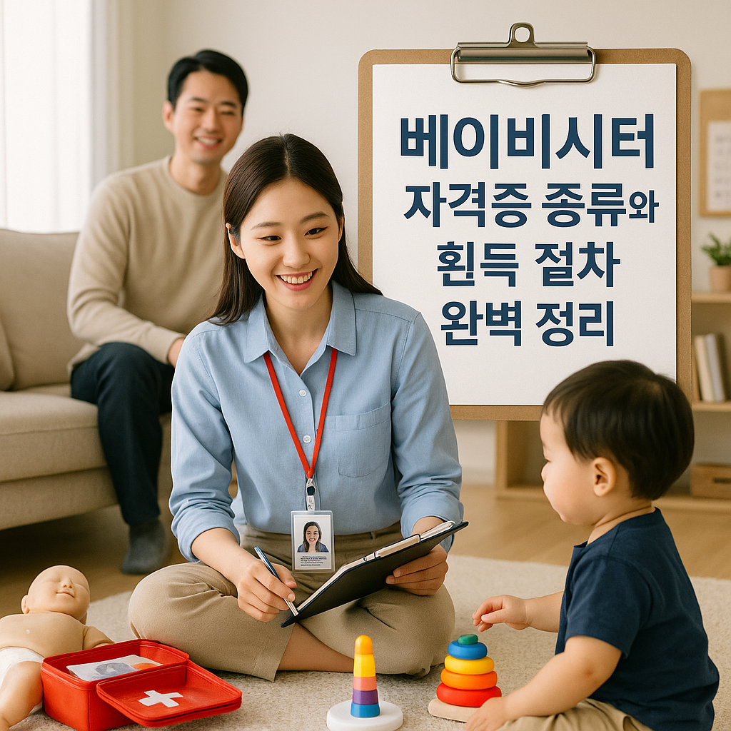 베이비시터 자격증 종류와 취득 절차 완벽 정리