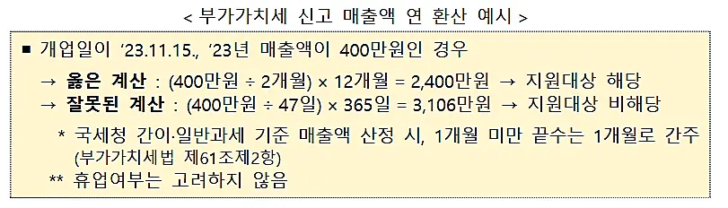 소상공인-전기요금-부가가치세-신고매출액