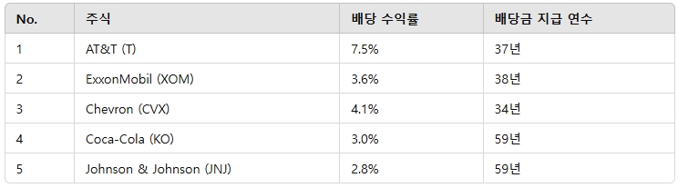 미국 배당금 etf