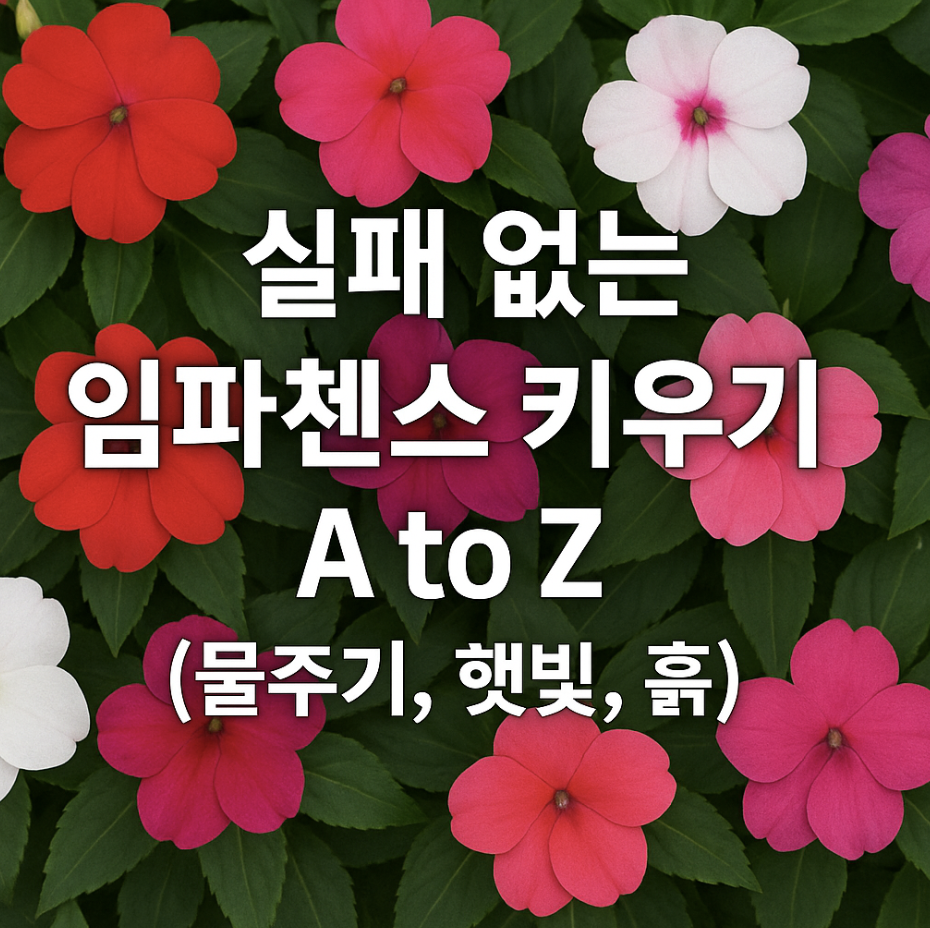 실패 없는 임파첸스 키우기 A to Z (물주기, 햇빛, 흙)