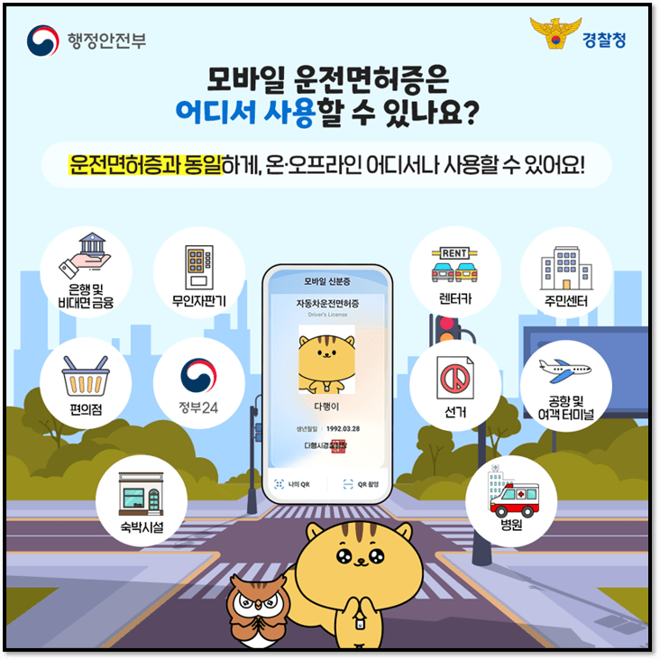 모바일 신분증 사용처