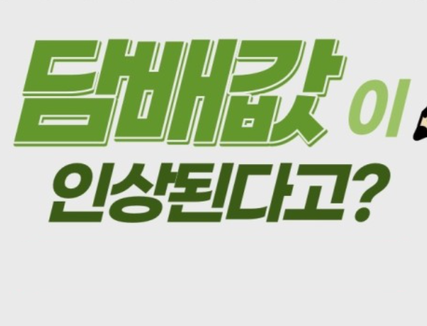 담배값인상8천원-이유와영향