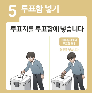 대통령선거 사전투표 순서