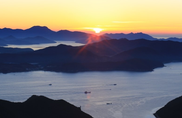 거제 파노라마 케이블카 일출