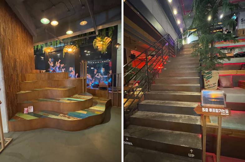 5층으로 가는 계단