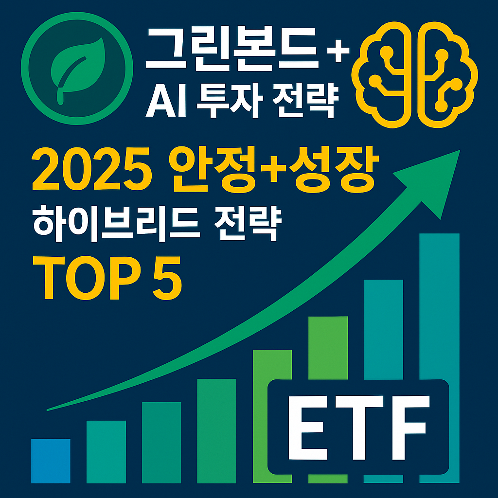 〈2025 그린본드 + AI 데이터 투자 ❘ 안정+성장 하이브리드 전략 TOP 5〉