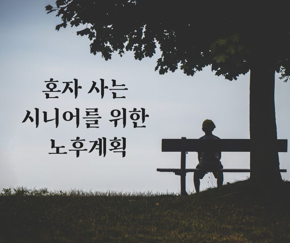 혼자 사는 시니어를 위한 노후 계획