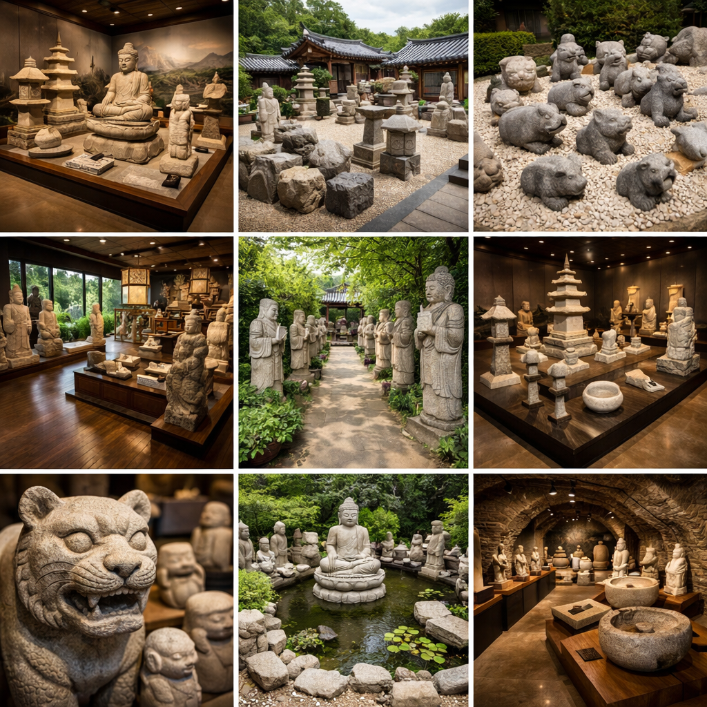 한국 석조문화 우리옛돌박물관 전시 특징, 석조유물, 전통문화