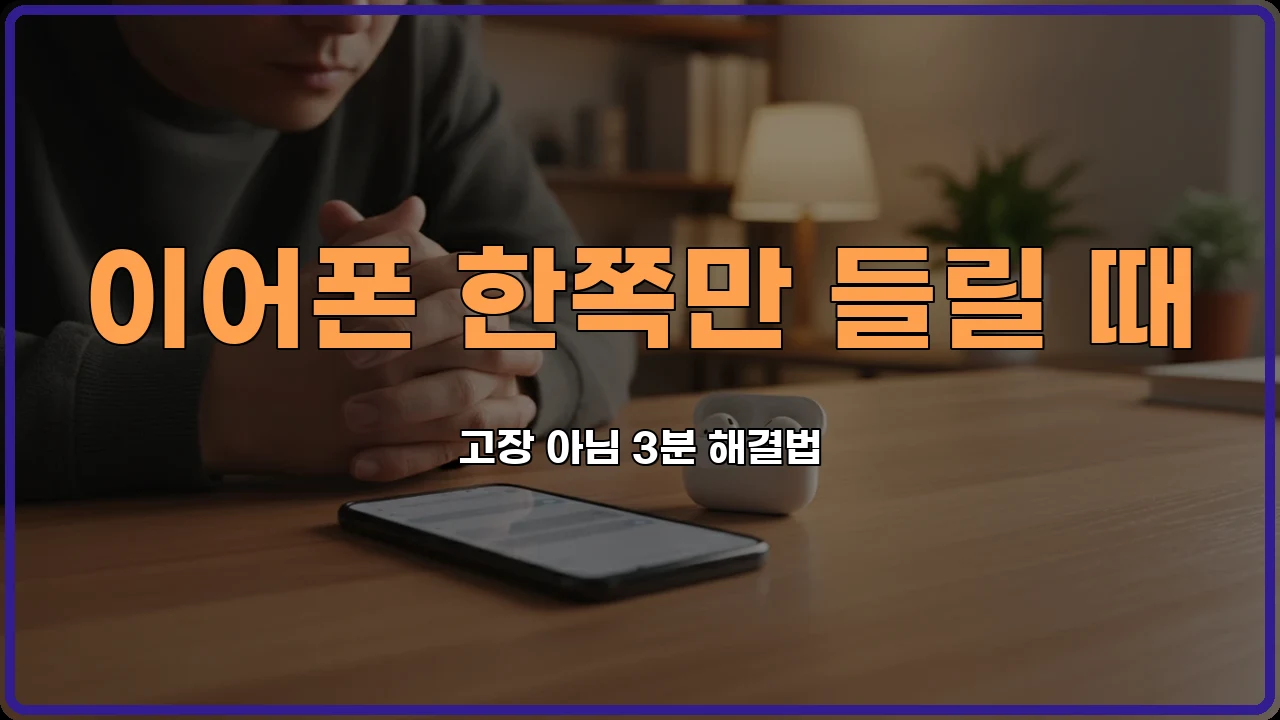 무선이어폰고장