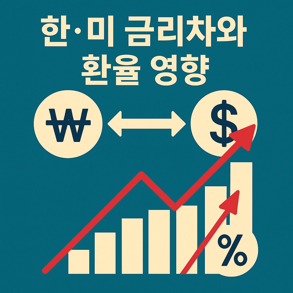 한·미 금리차와 환율 변화의 관계
