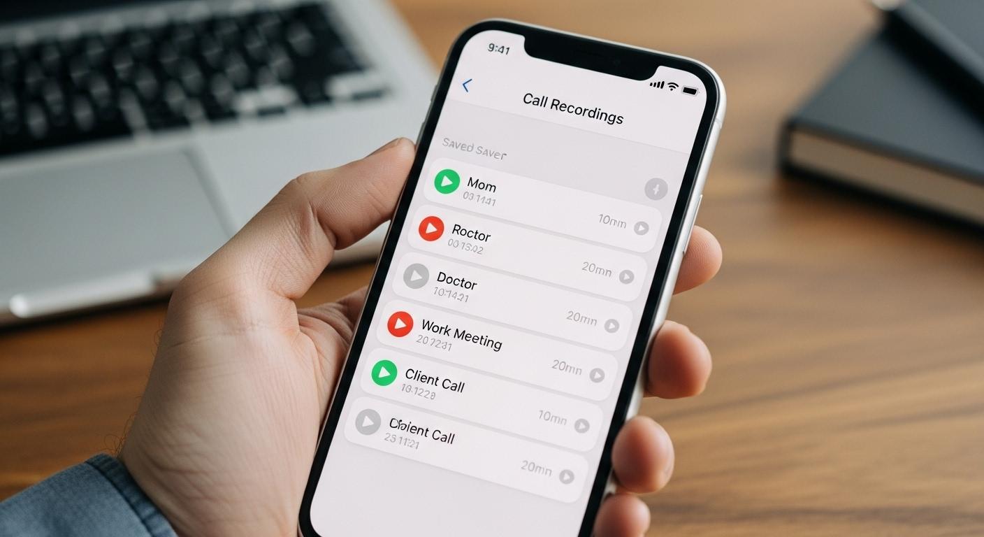 아이폰 통화녹음 저장 위치
