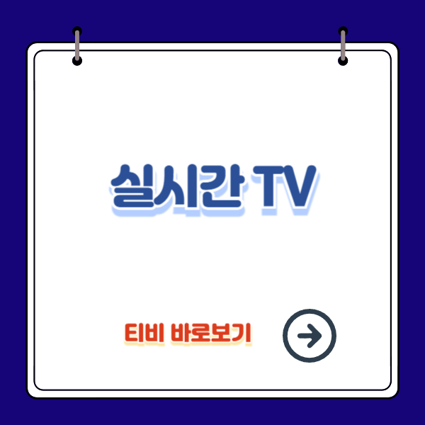 실시간 TV 무료 시청 바로가기