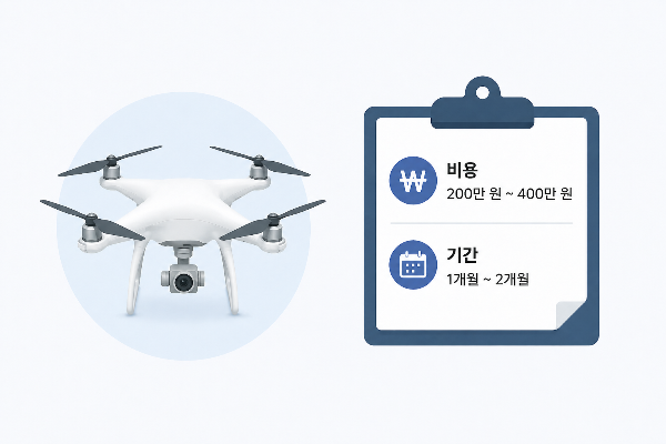 드론 자격증 비용과 기간 총정리