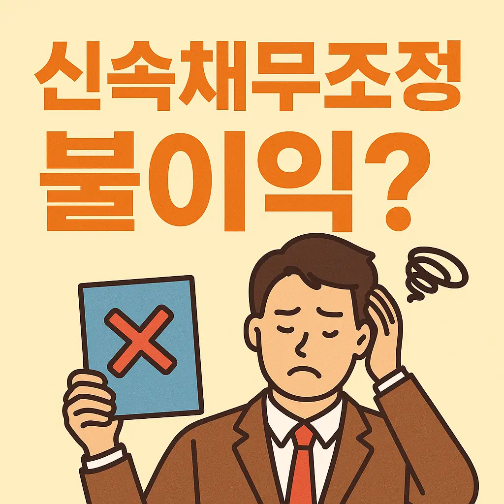 신속채무조정-불이익