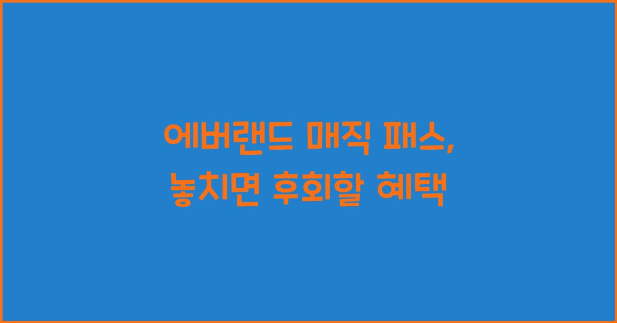 에버랜드 매직 패스