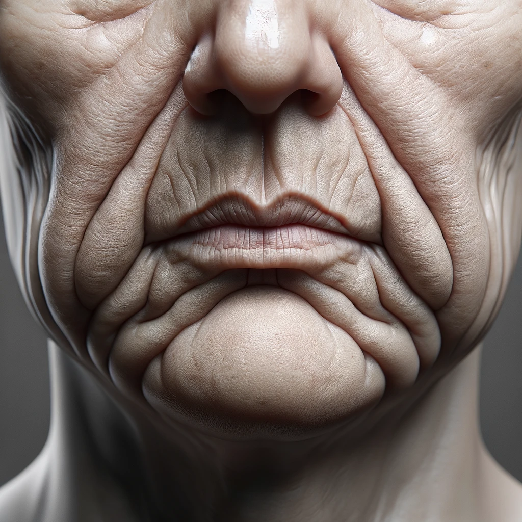 하관의 처짐 얼굴(ai)