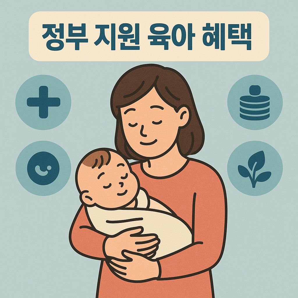 정부지원 육아혜택 포스터