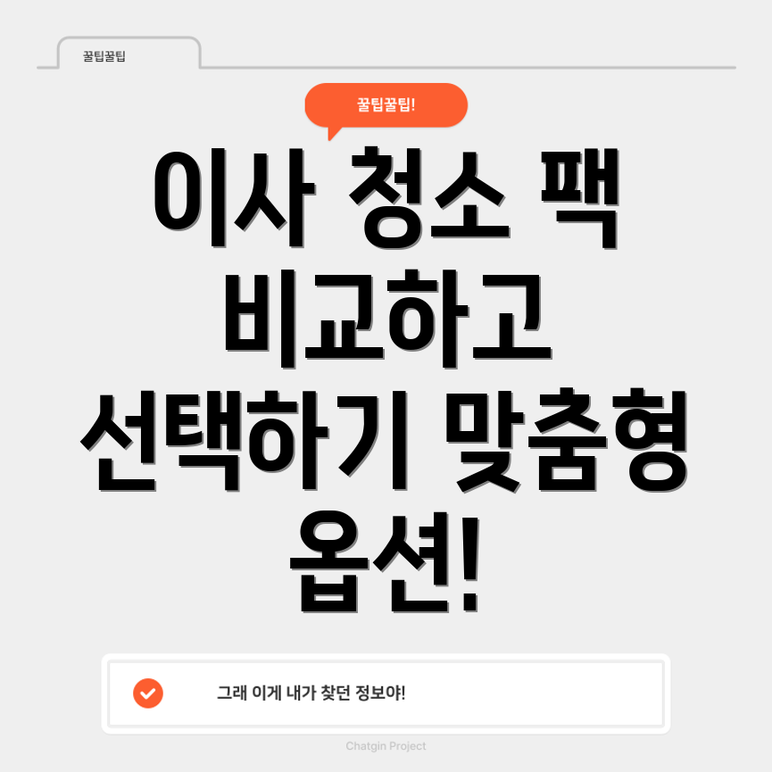 이사 청소 패키지