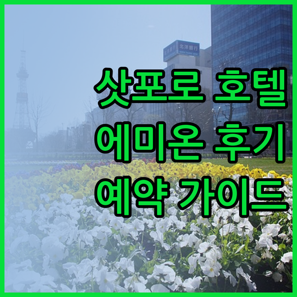 삿포로 숙박 고민 끝 Hotel Em
