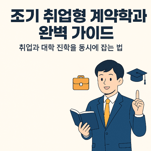 조기 취업형 계약학과 완벽 가이드|취업과 대학 진학을 동시에 잡는 법