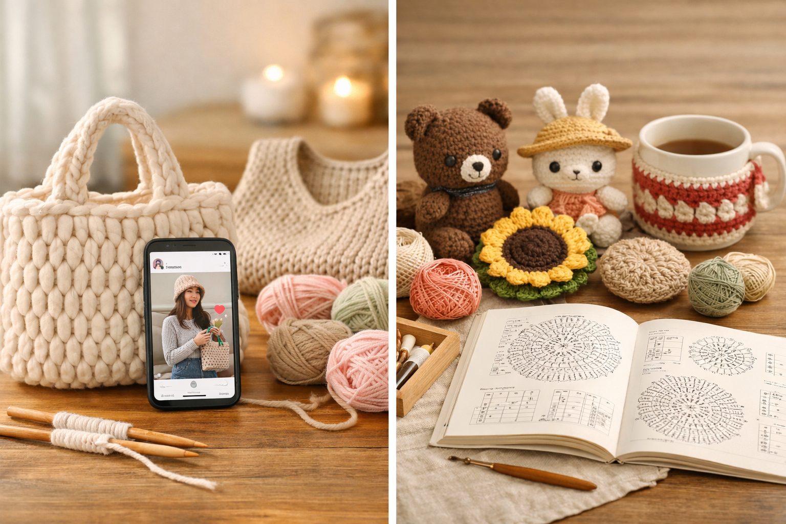 korean vs japanese knitting