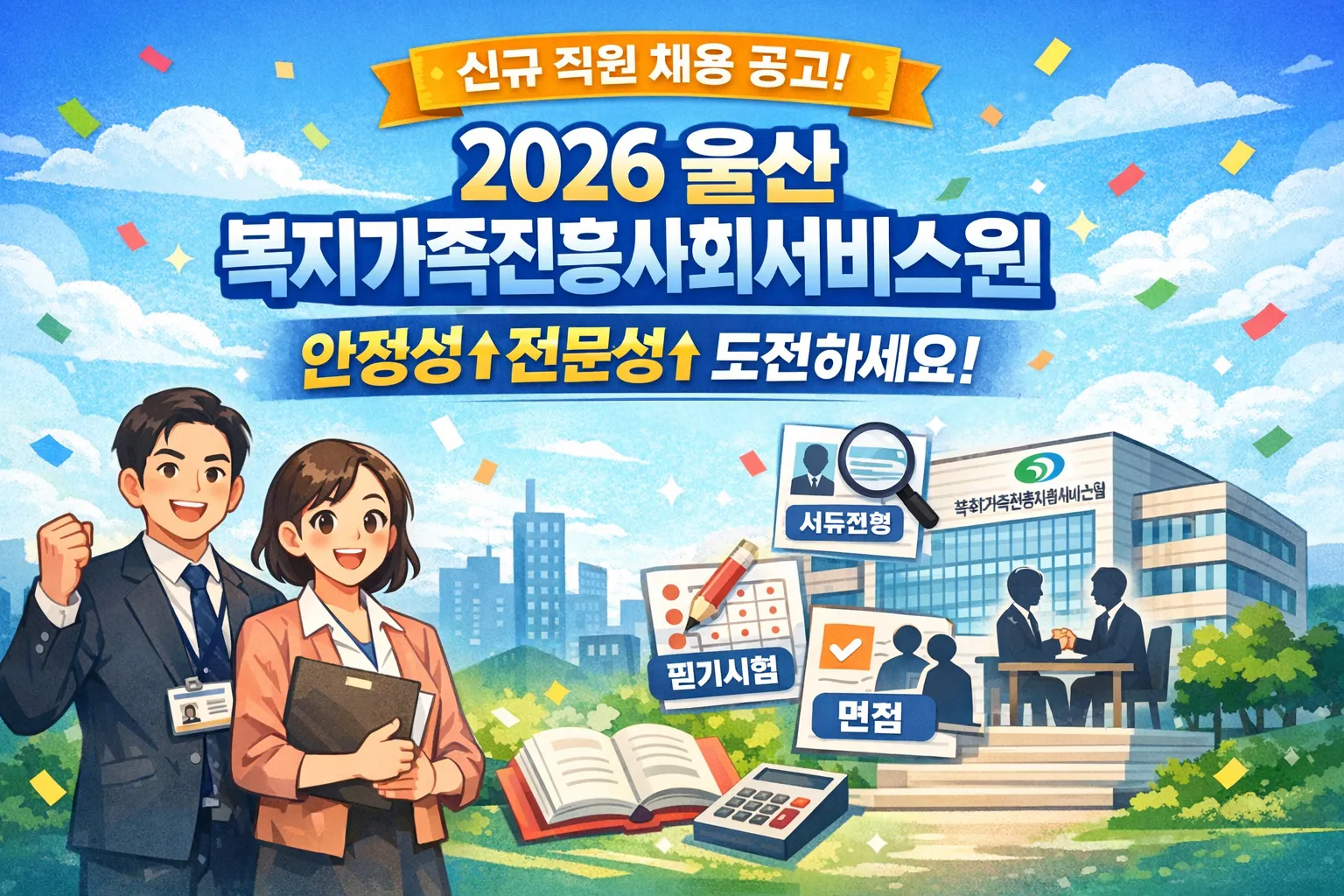 2026 울산광역시 복지가족진흥사회서비스원 채용 공고