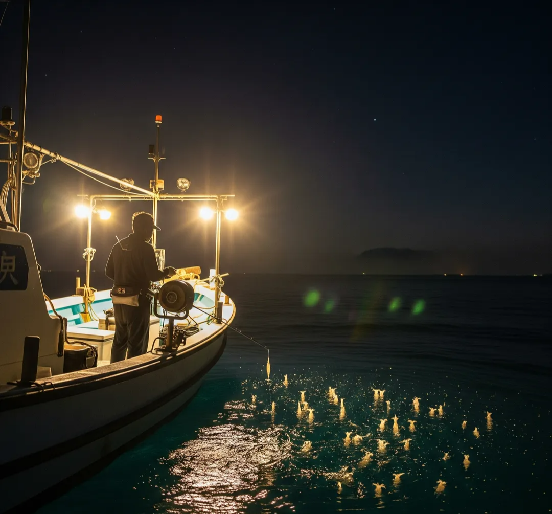선상 오징어 낚시대 정보 이미지
