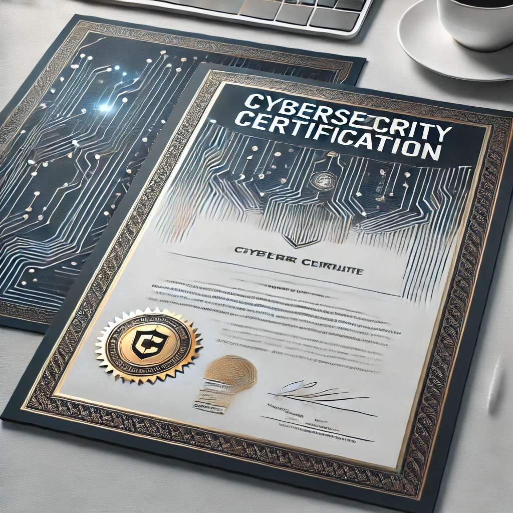 사이버 보안 인증서 이미지