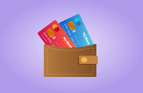카드 지갑 속 신용카드